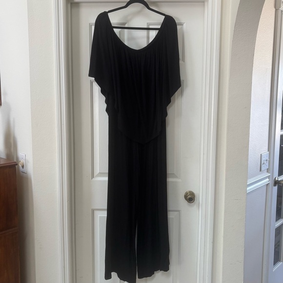 Boston Proper Triple Threat Convertible Black Jumpsuit Size L Made USA - Picture 3 of 16